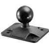 iBolt Piastra adattatore AMPS composita da 25 mm per bracci di montaggio con doppia presa a sfera standard, 25 mm composito, IBPB-33880