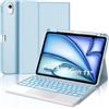 FOGARI Tastiera Cover per iPad Air 11 2026/2025/2024 M4/M3/M2 e Custodia con Tastiera per iPad Air 2022/2020 5ª/4ª generazione con Rimovibile Wireless Retroilluminata Touchpad Italiano Keyboard, Azzurro