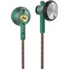 NICEHCK Auricolari cablati bilanciati con spina da 4,4 mm, auricolari HiFi a testa piatta con driver dinamico da 15,4 mm, cuffie audiofili aperte per telefoni Android, lettori musicali e laptop, verde