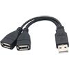 Generisch Cavo splitter USB, hub adattatore per auto, espansione porta a Y, interfaccia flessibile di trasferimento dati, design stabile di distribuzione 'alimentazione per tastiera, stampante, laptop