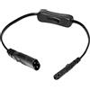 Felliserty Cavo di ritardo, Iec320 C7 C8 Power Adapter cavo con interruttore di controllo con interfaccia da 8