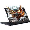 DIAKUOE 15,6 Pollici PC Portatile Touchscreen 2 in 1, Win11 Notebook Core i3 8100Y CPU, Laptop 16GB RAM 512GB SSD, Computer Portatile 360° Rotation Touchscreen 1080P FHD IPS con USB3.0 Mini-HDMI Type-C WIFI5