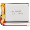 Sunkoo Batteria ai polimeri di litio da 3,7 V, 1000 mAh, 803040,1S, con protezione PCM, Micro JST 1,25 mm, spina a 2 pin, per ESP32 Arduino NodeMCU