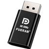 FUERAN 4K60Hz HDR DP Dummy Plug, 3840x2160@60Hz 1440P@120/144Hz 1080P@120/144/240Hz Display Virtual Display Emulator Displayport Dummy Plug, Headless Ghost Display Adapter, Monitor EDID (1, Nero)