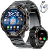 BENYAR SMART Smartwatch Uomo, 1.43AMOLED Smart Watch con Chiamata Bluetooth, 170+ Modalità Sportive, IP68 Impermeabile, Sonno Cardiofrequenzimetro, 800mAh Batteria per Android iOS (Nero)