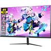HGFRTEE Monitor gaming 32 4K UHD (3840 x 2160p), 60Hz, pannello IPS 100% sRGB, 1ms GTG, compatibile FreeSync. Immersione totale grazie alla sua alta risoluzione e oltre 1,07 miliardi di colori.