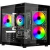 Keydo PC Fisso Desktop Ryzen 5 5600GT | 16GB DDR4 | SSD 512GB NVMe | Radeon Vega 7 | Windows 11 Pro | Tower Computer Fisso Completo NG-R