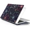 FFBOFFC Cover Compatibile con MacBook Pro 15 Pollici con Retina Display 2015 2014 2013 2012 Rilascio Modello A1398, Plastica Protettiva Custodia Rigida Case, Fiori blu e rosa