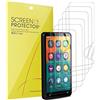Blueshaweu 6 Pezzi Protezione Schermo per innioasi G1 4 Pollici Full Touch Screen MP4 MP3 Player - Senza Bolle Alta Definizione Qualità Superiore Trasparente Morbido TPU Pellicola Protettiva (6