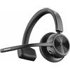 PLT Poly - Voyager 4310 UC Wireless Headset (Plantronics) - Cuffia monoauricolare - Si collega a PC/Mac con adattatore Bluetooth USB-A e a telefoni cellulari tramite Bluetooth di più