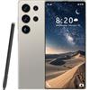 ULUCAN Smartphone S25 Ultra 5G, 16 GB di RAM, 1 TB di spazio di archiviazione, 7,3 HD 1440x3040 | Doppia fotocamera da 108 MP e 72 MP | Snapdragon 8 Gen 3 (10 core), batteria da 8000 mAh,Grey-1TB