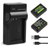 iPrize 2x LP-E17 7.2V 1200mAh Batterie a ricarica diretta tipo C per Canon EOS RP R8 R10 R50 R100, EOS M3 M5 M6 M6 Mark II, EOS 200D 250D 77D 750D 760D 800D 850D, KISS X8i e altro ancora
