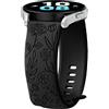 FYISWHO Silicone Cinturino per Huawei Watch 5 46mm/4/4 Pro/3/3Pro/Ultimate/Ultimate 2/Buds, 22mm Flower Sport Bracciali Cinturini di Ricambio per Honor MagicWatch 2 46mm/Watch GS Pro/GS 3