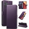 Yunubeyii Cover Libro per Redmi Note 13 Pro 4G/Poco M6 Pro,Viola | Blocco RFID,Luxury PU Pelle,Portafoglio,Card Holder,Magnetic Phone Custodia,Kickstand,Protettiva,Antiurto