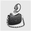 Etres Auricolari Bluetooth Wireless con Custodia a Micro Borsa Trapuntata, Audio ENC HD, Comandi Touch, Assistente Vocale AI, Custodia di Ricarica con Catenella Anti Caduta, Cuffie Senza Fili (NERO)