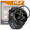 REY Pellicola salvaschermo 3D per Garmin Forerunner 970 47MM, Nero, Vetro temperato, Copertura Completa, Pellicola Protettiva Protezione Schermo, 3D / 4D / 5D