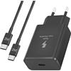 JiCghemg Caricatore USB C 45W per Samsung Galaxy Super Fast con Cavo 2M