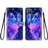 KARTXITAI Cover Compatibile con realme c25y PU Pelle TPU Silicone Portafoglio Magnetica con Disegni Motivo Animale Flip Custodia in Libro Slot Schede Custodia-Lupo,Colorato