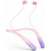 Caijin Cuffie Bluetooth con Archetto da Collo 200H di Riproduzione, Auricolari In-Ear Bluetooth 5.3, Cuffie Sportive a Collare, IPX4 Cuffie Wireless Magnetiche per Sport Corsa Palestra Cantiere, Rosa Viola