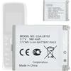 Aousavo CGA-LB102 - Batteria di ricambio compatibile con KX-TU301, KX-TU301 GME, KX-TU311, KX-TU321, KX-TU325 Ricambio