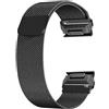 SeGinn Cinturino 26mm QuickFit per Garmin Fenix 9/9 Pro/9 Pro-Solar 51mm | Braccialetto Acciaio Inossidabile Metallo per Garmin Fenix 8 Pro/Fenix 8/7X Pro/7X/6X Pro/Quatix 8/Tactix 8 51mm/Enduro 3/2