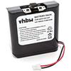vhbw batteria compatibile con Sony RDP-V20IP, XDR-DS12iP, RDP-XF100iP casse, altoparlanti, speaker (1500mAh, 9,6V, NiMH) - Sostituisce NH-2000RDP