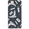LA CASA DE LAS CARCASAS Custodia per iPhone 7 - iPhone 8 - iPhone SE 2020 Ufficiale di Harry Potter Lechuzas Sagome per proteggere il tuo cellulare. Cover per Apple in silicone flessibile con licenza ufficiale di Harry