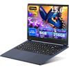 Bouzerara Notebook 2 in 1, 15,6 Pollici Computer Portatile, Processore Core 8100Y Fino a 3,4 GHz, PC Portatile 8GB RAM 256GB SSD, Rotazione a 360 Gradi, 1920*1080 IPS FHD, Win 11, USB 3.0, RJ45, WiFi 5, HDMI