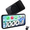 CarpodGo Mini 6,9″ Schermo Portatile Wireless da 60fps CarPlay per Apple CarPlay,luminosità di 1000 nit,display arrotondato con cornice uniforme,con Supporti Magnetici MagSafe,Modalità BT Solo Display
