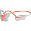 Glewi Cuffie a conduzione ossea con lettore MP3 da 32 GB, IPX8 impermeabile 5.3, cuffie sportive a orecchio aperto, per nuoto e corsa, facili e veloci da usare (grigio-arancione)