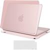 TECOOL Cover per MacBook Neo 13 Pollici A3404 2026, Rosa satinato | Custodia Rigida Ultrasottile, Colore Ufficiale Coordinato Rosa, Finitura Satinata, UE Copritastiera in TPU
