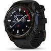 Garmin Descent Mk3i 43mm Carbon Grey DLC Titanium Smartwatch con Cinturino in Silicone, Nero
