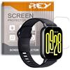 REY Pack 3X Pellicola salvaschermo per XIAOMI REDMI Watch 5 Active, Vetro temperato, di qualità Premium