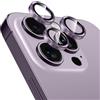 Pnakqil Pellicola Fotocamera per iPhone 14 Pro/14 Pro Max,Protezione Vetro Temperato Protettiva Obiettivo Posteriore,Ultra-HD Trasparente Lente Schermo,9H Anti-graffio Resistente Camera Templado,Viola