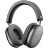 iKF Mars Cuffie Wireless Con Cancellazione Adattiva Del Rumore, Auricolare Bluetooth con 6 Mic Clear Call, LDAC Hi-Res Audio,140 Ore Di Riproduzione, Ricarica Rapida, Connessione Multipoint, Nero