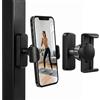 SLIAXINT 2PCS Supporto Magnetico per Cellulare Palestra Porta Telefono Gym 360° Regolabile con 8 Magneti al Neodimio, Pinza 6,5-9,5 cm per Smartphone Attrezzi Fitness e Superfici Metalliche Magnetiche