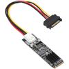 xiwai Adattatore per scheda convertitore da pannello frontale USB 3.1 tipo E da 20 Gbps a NGFF M-Key NVME Express Chipset ASM3242 per scheda madre