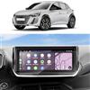 SKTU [2 pellicole protettive per display compatibili con Peugeot 208 e-208 P21 / 2008 e-2008 P24 2020-2022 GPS Navigation PET pellicola protettiva schermo 10 pollici