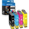 NINETEC Confezione da 5 cartucce di ricambio compatibili con Epson 604XL 604 XL con Expression Home XP-2205, XP-2200, XP-3200, XP-4200, XP-4205, Workforce WF-2930, WF-2910, WF-2935, WF-2950DWF, confezione
