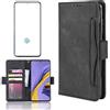 Asuwish Cover per Samsung Galaxy S20 5G con Pellicola Vetro Temperato Vetrino Portafoglio Libro Pelle Porta Carte Supporto Protettiva Protezione TPU Silicone S 20 20S G5 4G Custodia Case Nero