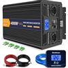 Starkbaer 4000W Inverter 24V 220V Onda Pura, Trasformatore 24V, Convertitore per Auto