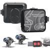 VSYSTO D6WL - Dashcam 2K per moto, doppia fotocamera anteriore e posteriore, 5G WiFi, IP67, sensore G, registrazione in loop, per viaggi quotidiani e lunghi viaggi