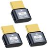 Suoxiom 3PCS HDMI Dummy Plug, HDMI Dongle Virtual Monitor Display Emulator 4k@60Hz per Windows M-ac OSX Linux (con luce di visualizzazione)