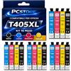 PcStore 16 Cartucce Compatibili Epson T405XL 4 Serie Complete 4 Nero 4 Ciano 4 Magenta 4 Giallo per WorkForce Pro WF-3820DWF WF-4820DWF WF-4830DTWF WF-7840DTWF
