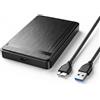 Generico Case HDD 2.5 SATA USB 3.0 per SSD HDD 7mm/9.5mm con UASP/TRIM | Compatibile con PS4 e Xbox, SATA III, Supporto UASP/TRIM, Per PC e Console, 7mm e 9.5mm