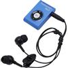 VBESTLIFE Lettore MP3 Impermeabile IPX8 per il Nuoto, Lettore Musicale Subacqueo da 8GB con Suono Senza Perdita, Clip e Cuffie Impermeabili per Immersioni, Surf, Corsa, Sci (BLUE)