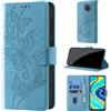 CaseGla Cover per Xiaomi Redmi Note 9S/9 Pro, Azzurro | Blocco RFID, Portafoglio Pelle PU, Flip Libro, Porta Carte, Magnetica Libretto, Antiurto Protezione Completa