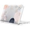 FFBOFFC Cover Compatibile con MacBook Pro 15 Pollici 2019 2018 2017 2016 Modello A1990 A1707 con Touch Bar Touch ID, Protettiva Custodia Rigida in Plastica, Fiore stilizzato
