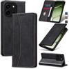 Jasonyu Cover per OnePlus Nord 6, Portafoglio PU Pelle Custodia, Nero | Flip Libro, Slot Porta Carte, Magnetica, Funzione Supporto, TPU Antiurto