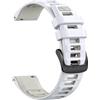 NotoCity Cinturino per Garmin Forerunner 55/245/165, 20mm Cinturino per Vivoactive 5/3/6, Venu SQ/2 Plus, Sportivo in Silicone per Garmin Vivomove 3/HR/Luxe/Style(Bianco/Grigio Nebbia)